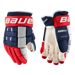 Bauer Rukavice Bauer Pro Series S21 INT, Intermediate, 13", tmavě modrá-červená-bílá