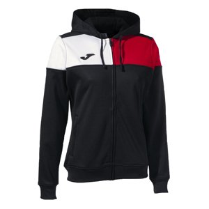 Joma Mikina Joma Crew V Zip Up, černá-červená-bílá, XXS