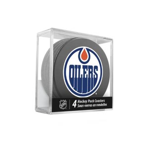 InGlasCo Fanouškovský puk NHL Coasters Cube, Edmonton Oilers