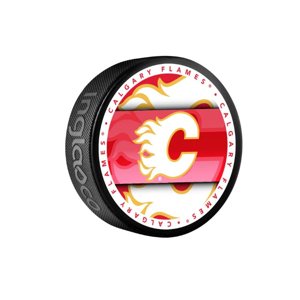 InGlasCo Fanouškovský puk NHL Medallion Blister (1ks), Calgary Flames