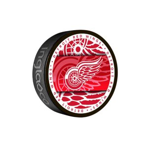 InGlasCo Fanouškovský puk NHL Medallion Blister (1ks), Detroit Red Wings