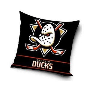 TipTrade Velurový Polštář NHL 40x40cm, Anaheim Ducks