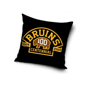 TipTrade Velurový Polštář NHL Color 40x40cm, Boston Bruins