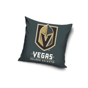 TipTrade Velurový Polštář NHL Color 40x40cm, Vegas Golden Knights