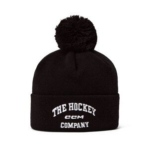 CCM Čepice CCM Athleisure Pom Knit, černá