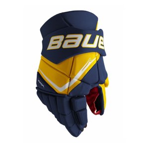Bauer Rukavice Bauer Vapor Fly40 S25 SR, tmavě modrá-žlutá, Senior, 14"