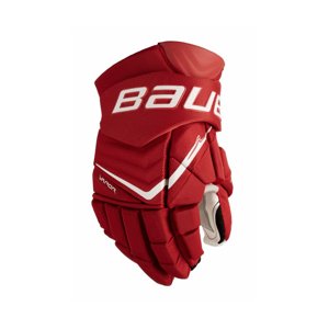 Bauer Rukavice Bauer Vapor FlyLite S25 INT, červená, Intermediate, 12"