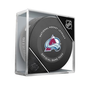 InGlasCo Fanouškovský puk NHL Official Game Puck (1ks), Colorado Avalanche