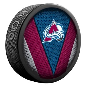 InGlasCo Fanouškovský puk NHL Stitch Blister (1ks), Colorado Avalanche
