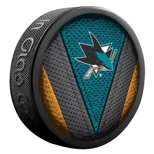 InGlasCo Fanouškovský puk NHL Stitch Blister (1ks), San Jose Sharks