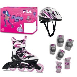 Fila Dětské kolečkové brusle Fila J-One Girl Combo 3-Set, L, 36-40, 4x, 72