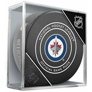 InGlasCo Fanouškovský puk NHL Official Game Puck (1ks), Winnipeg Jets