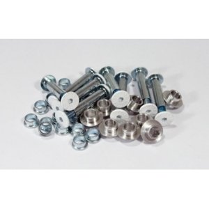 Powerslide Náhradní šrouby Powerslide Kizer Type M and Type X Axle Set White (8ks)