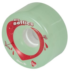 Powerslide Kolečka Chaya Big Softies Clear Teal (4ks), 78A, 65, 37