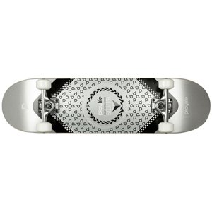 Powerslide Skateboard Playlife Heavy Metal Silver 31x8"