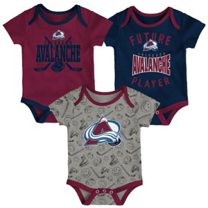 Outerstuff Bodyčka Outerstuff NHL Slam Dunk (3ks) YTH, Dětská, Colorado Avalanche, 12M