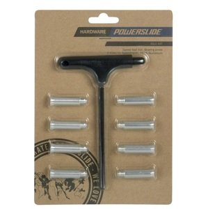 Powerslide Šrouby + klíč Powerslide Single Axle Torx 34mm/8mm (8ks)